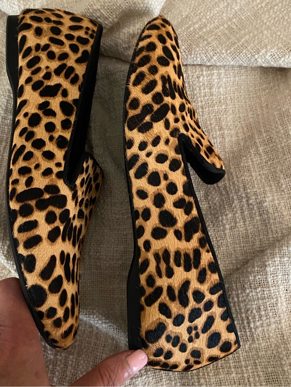 Birdies The Starling Loafer Dyed Calf Hair in Leopard Print Size 7.5 - Picture 8 of 14